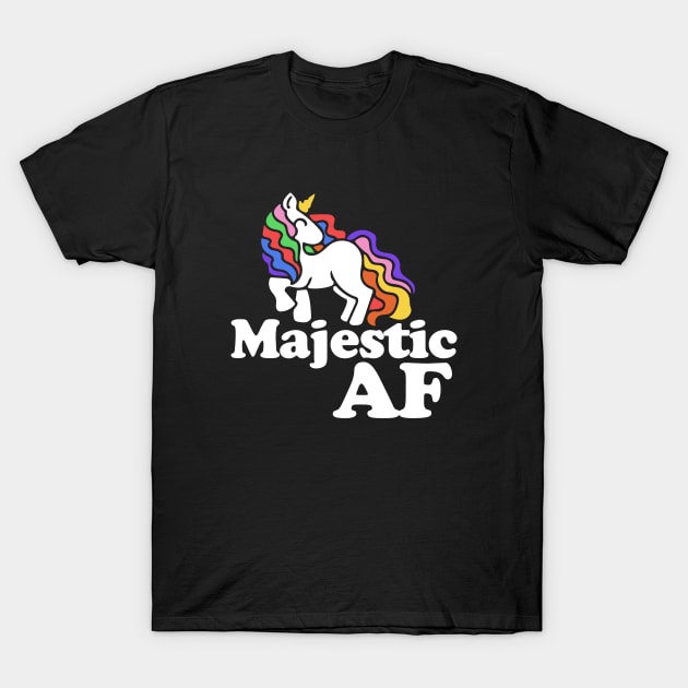 Majestic AF Unicorn T-Shirt by bubbsnugg